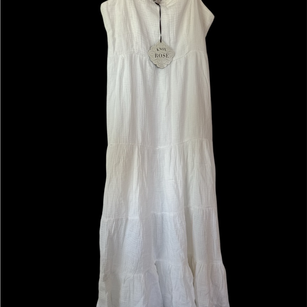 Knox Rose White Sleeveless Sundress Maxi